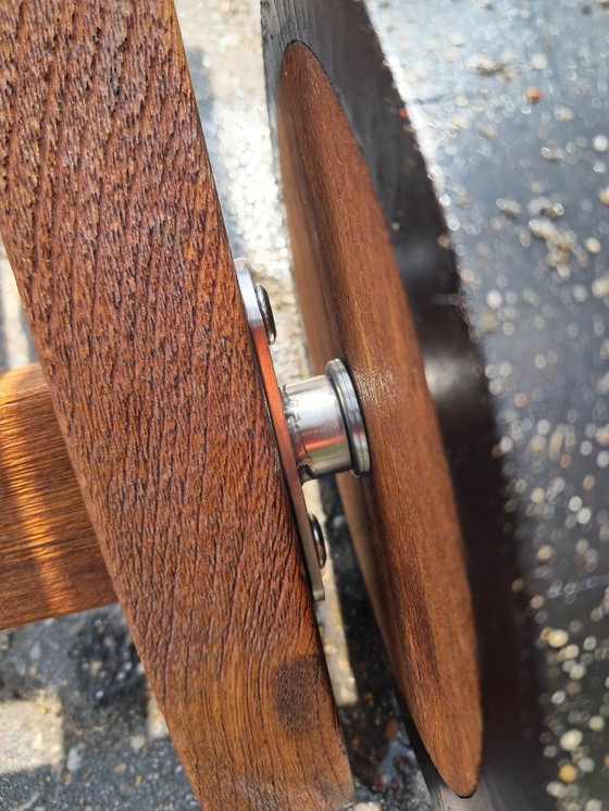 Image 1 of Sedia a sdraio tradizionale Victoria in teak con ruote, pieghevole