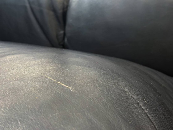 Image 1 of Elegantes Sofa von Poltrona Frau aus Leder, Italien, 1970er Jahre