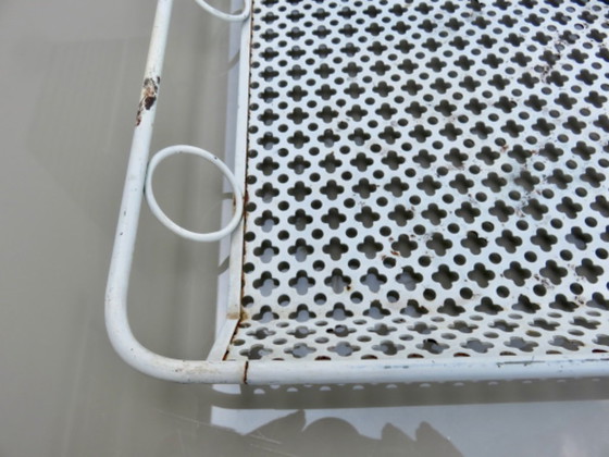 Image 1 of Mathieu Mategot perforated metal tray with clover design, circa 1950, France