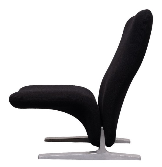 F780 Concorde Lounge Chair by Pierre Paulin for Artifort, Poltrone, Alluminio, Nero, Vintage (foto 10 di 11)