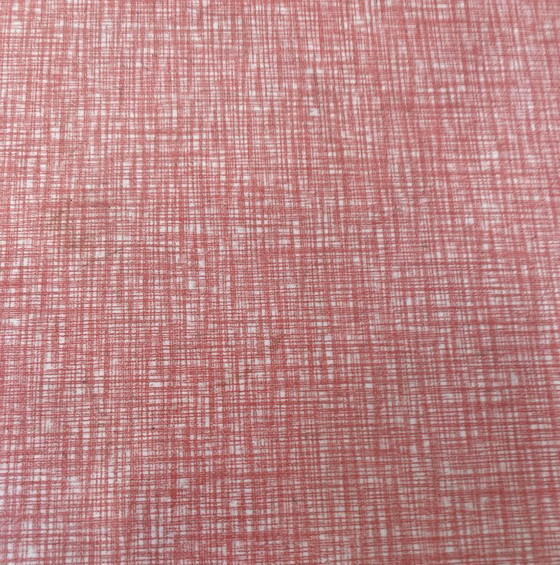 Image 1 of rot-weißer dreieckiger Blumentisch aus den 1960er Jahren (sieht rosa aus)