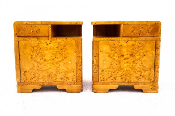 Image 1 of Pareja de mesillas de noche, Polonia, hacia 1940.