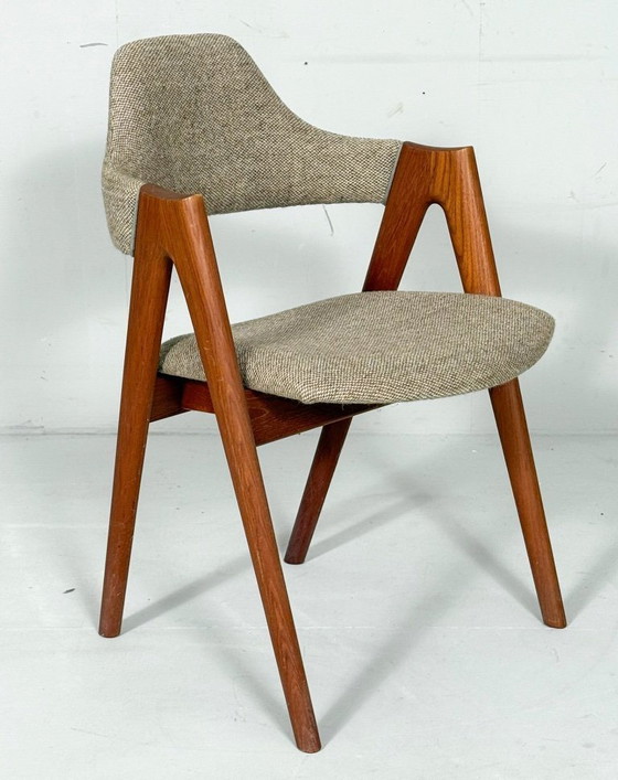 Image 1 of Set di 5 sedie/sedie da pranzo di Kai Kristiansen per Sva Møbler, modello: 'Compas', Danimarca, anni '60