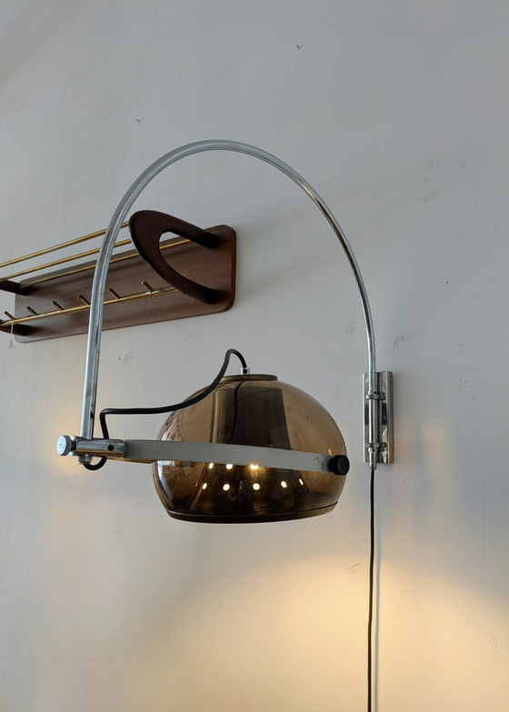 Image 1 of Vintage, Dijkstra verstelbare wandlamp, booglamp 