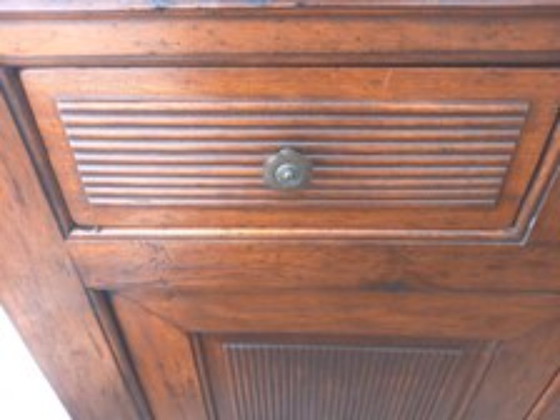 Antiek Notenhouten Dressoir – Eind 19e Eeuw, Professioneel Gerestaureerd – CREDENZA ANTICA, Wood (photo 5 of 14)