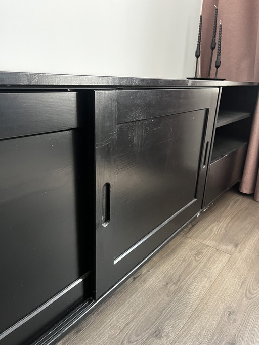 WOOOD Buffet/TV noir
