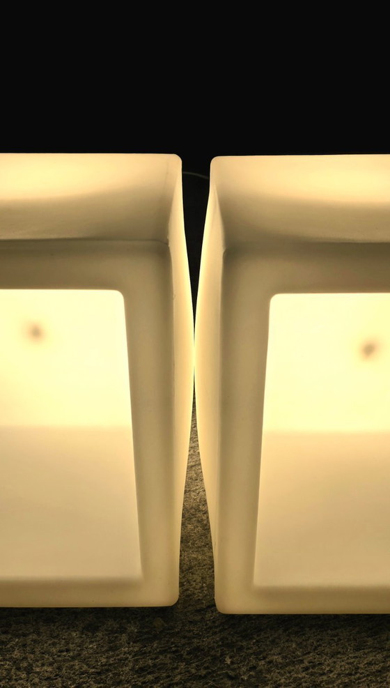 Image 1 of Set di 2 cubi luminosi "lux-us" in polietilene – Max Kistner – 42 x 42