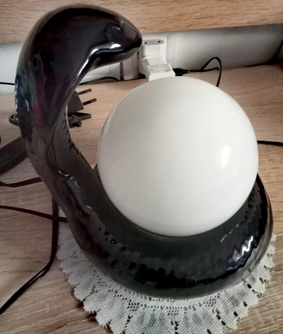 Image 1 of Avobin Italienische Schlangen-Kobra-Lampe 1970