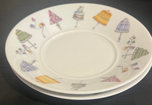 2 small Haviland plates