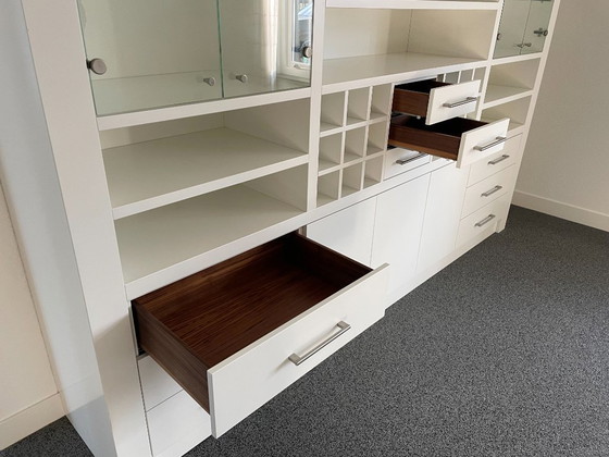 Image 1 of Exclusive custom-made wall cabinet with walnut interior - 3m wide