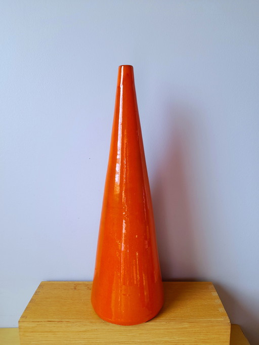 Scandinavisch keramische Soliflore vaas, 1960