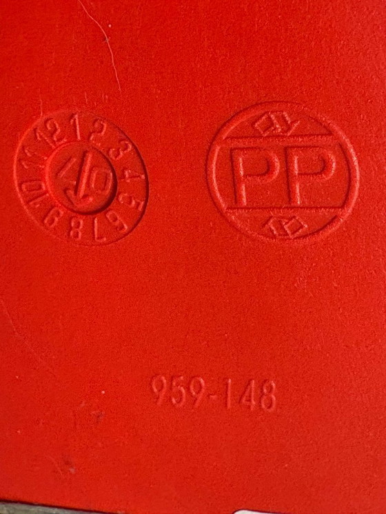 Image 1 of 2 x Vitra Eames DAR stoelen, rood