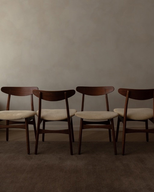 Set di 4 sedie da pranzo CH30 di Hans J. Wegner per Carl Hansen & Søn