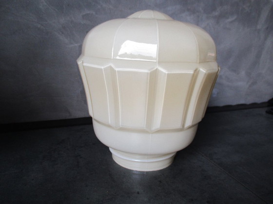 Image 1 of  Thabur plafondlamp, lichtbeige, compleet, 1938.