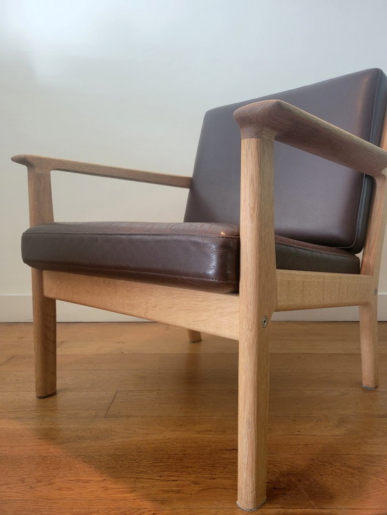 Image 1 of Vintage GE 256 fauteuil van Hans J. Wegner voor Getama