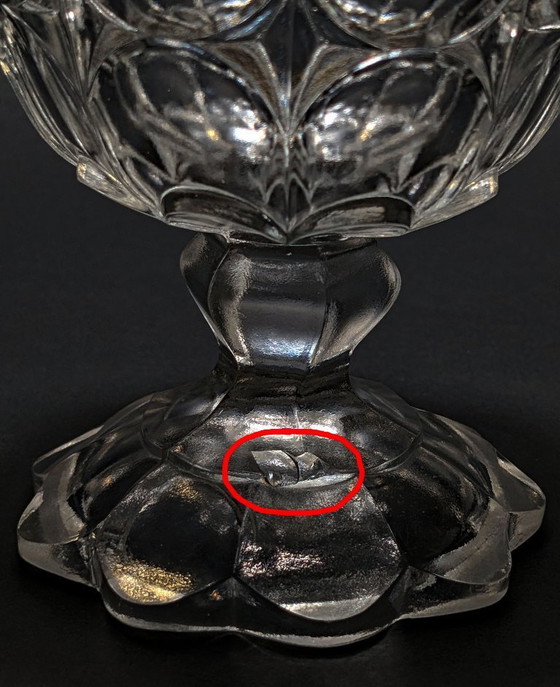 Image 1 of Vintage Candy Dish ( Bull's eye/Colonial 1900-1920 ) UV Reactive