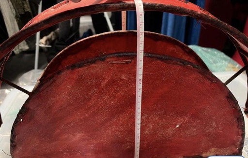 Lampe rouge vintage et lampe à liquide