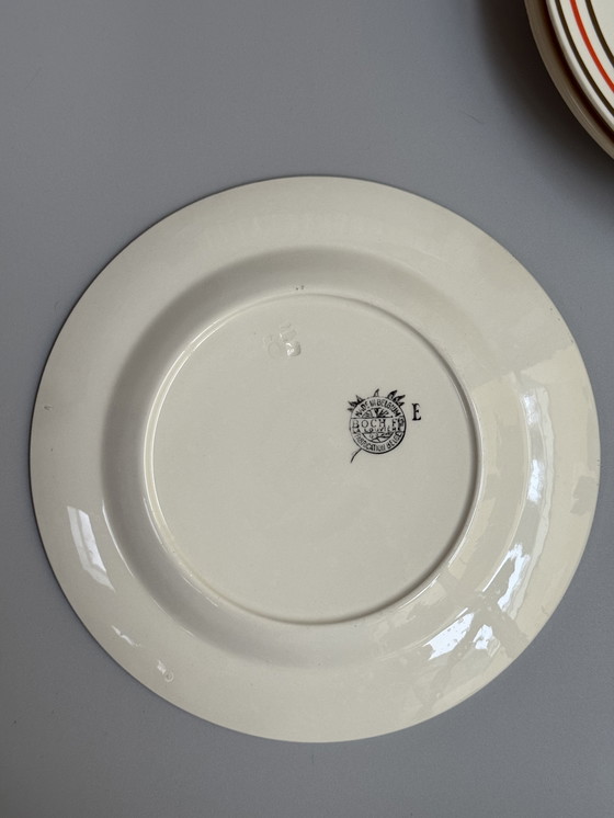 Image 1 of Boch Frères La Louvière, Belgio – Anni '40, 25 cm - Set di 6 Piatti Piani Vintage