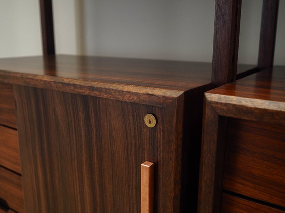 Image 1 of Estantería modular de palisandro, diseño italiano, años 60, producción: Italia