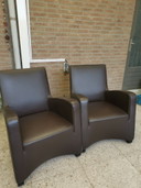 4 x Wittmann, Duke Armchairs, Farbe braun