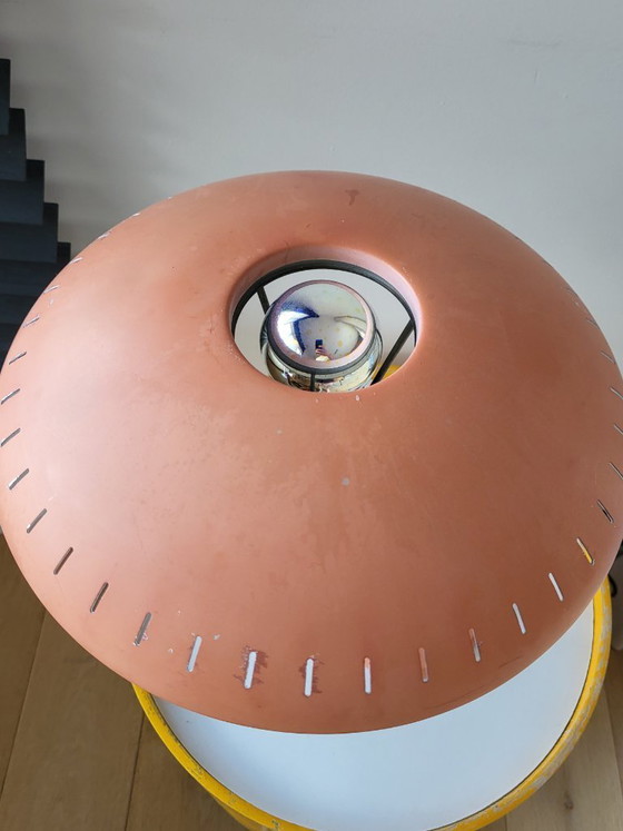 Image 1 of Vintage Louis Kalff desk lamp, Junior model, 1950s, orange color, Netherlands