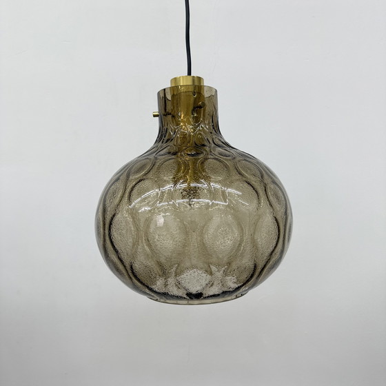 Image 1 of Limburg Glashütte glass hanging lamp , 1970s