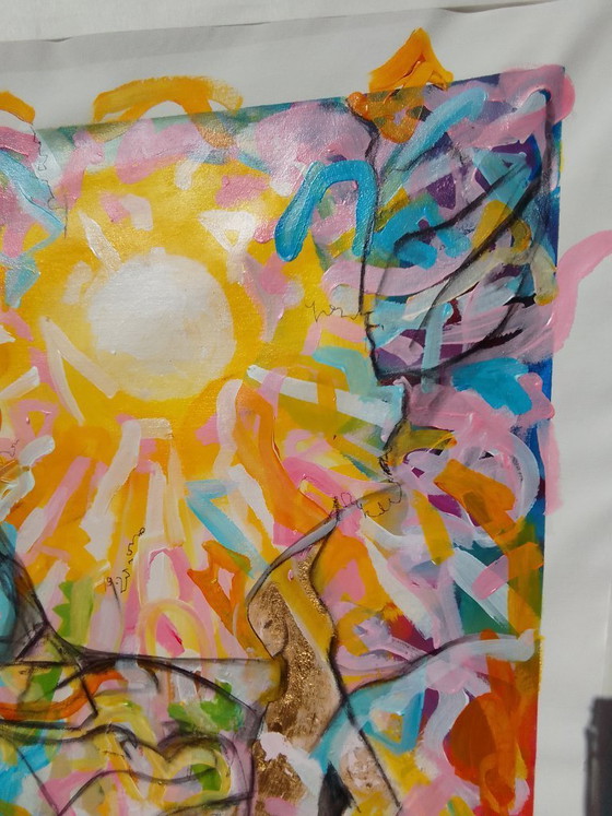 Image 1 of Acrylic painting "sun"
