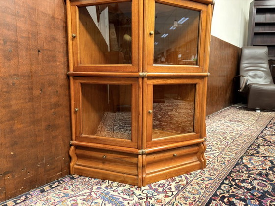 Libreria inglese semicircolare originale Globe Wernicke – Librerie, Vetro, Legno (photo 8 of 16)