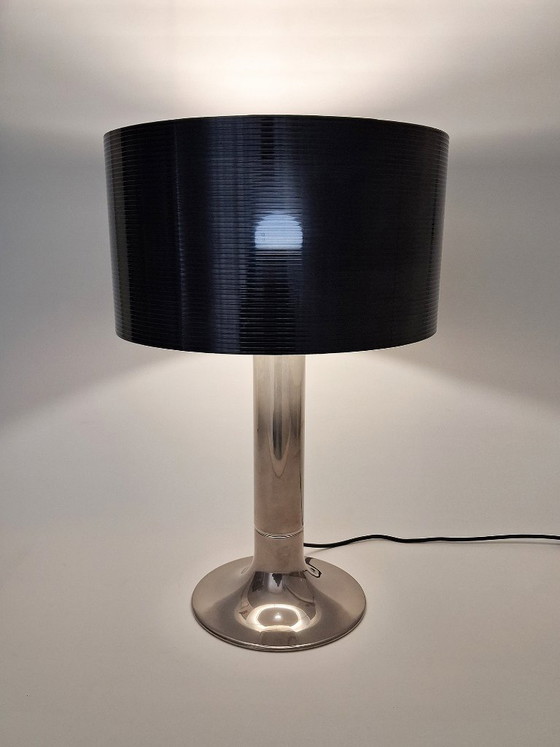 Vintage design Table lamp, nickel-plated – Plastic, Metal (photo 6 of 14)