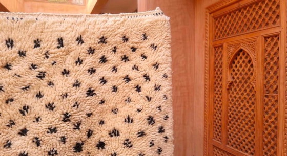 Alfombra marroquí de lujo hecha a mano – Auténtica artesanía de Atlas 200cmx300cm – Cotton (photo 4 of 7)
