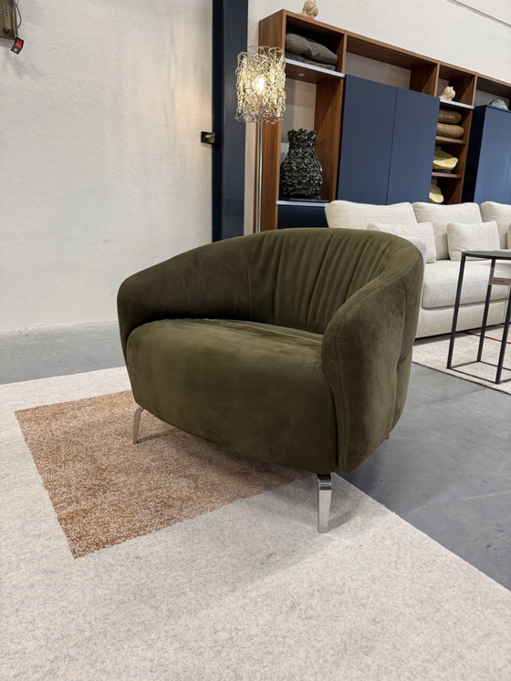 Image 1 of Gelderland 10040 Poltroncina Blend in pelle verde