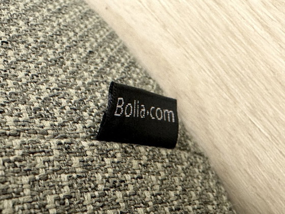 Pouf Bolia Grab grand format Ø80 vert olive design OOOJA – Poufs & repose-pieds, Leather, Textile (photo 2 of 5)