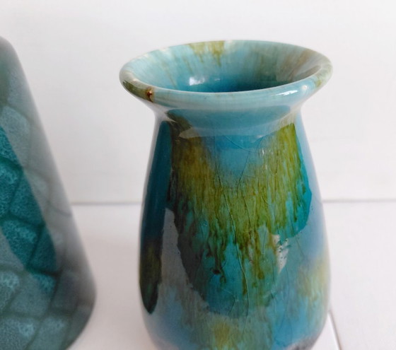 Vasen DDR Strehla 1202 & Jasba 115/15, 2er-Set, 1970er Jahre – Jasba en Strehla, Ceramic (photo 5 of 14)