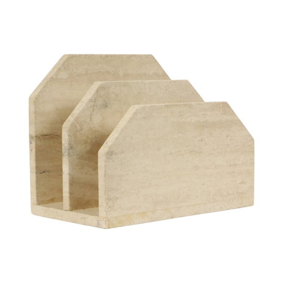 Vintage Magazine Rack Travertine Natural Stone Seventies (photo 11 of 22)