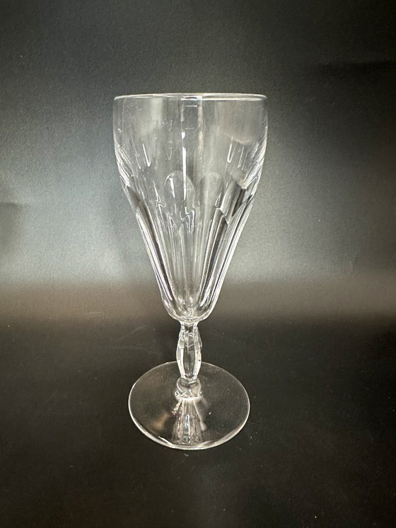 Image 1 of 4 verres à champagne en cristal au plomb Thomas Webb