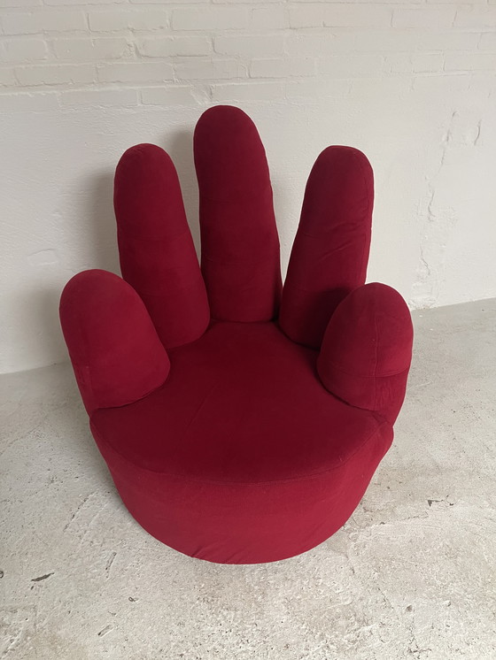 Image 1 of Vinger fauteuil vintage draaistoel 
