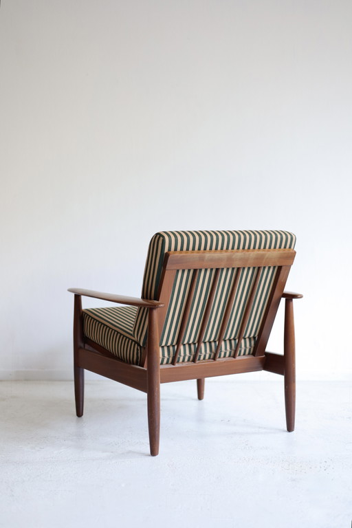 Poltrona danese dal design di metà secolo – fauteuils, Wood, Textile (photo 2 of 6)