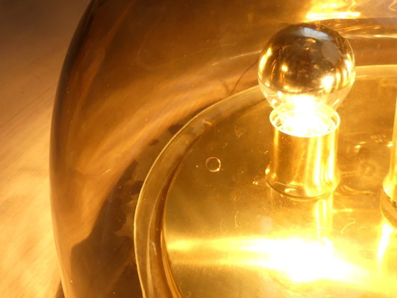 Kaiser Ceiling Light Plafonier Sconce Smoked Glass Brass – Kaiser Leuchten (photo 14 of 18)