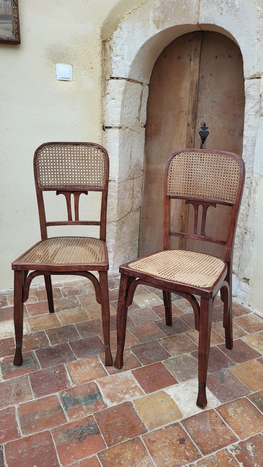 Art Nouveau Bentwood Chairs / Fischel (*2)