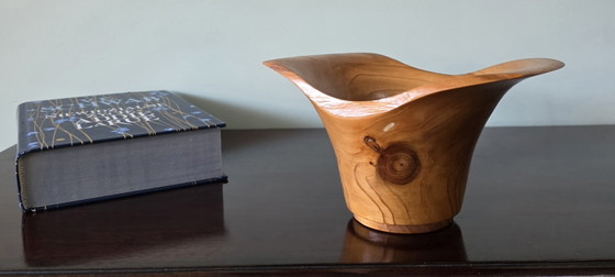 Image 1 of Ciotola artigianale in legno organico dal design raffinato