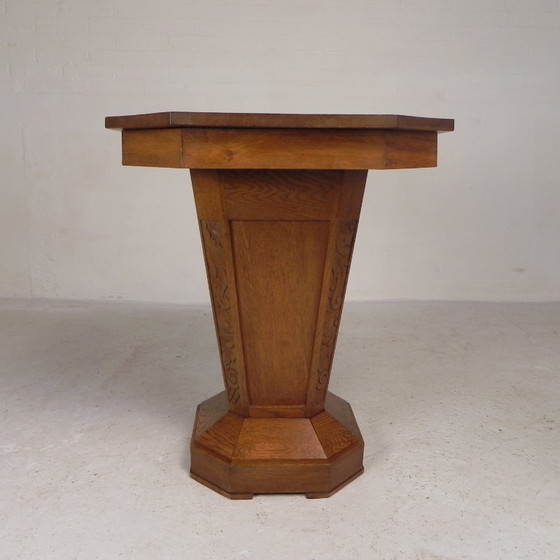Mesa auxiliar Art Déco octogonal, roble, años 30 – Mesas auxiliares, Madera (photo 12 of 20)