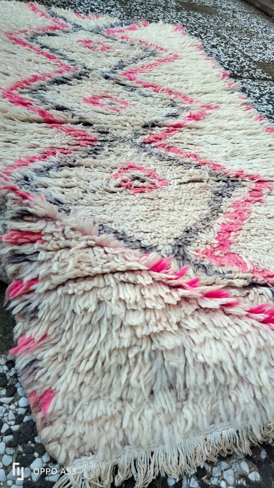 Image 1 of Handgeknoopt Berber kleed wol 189x80cm