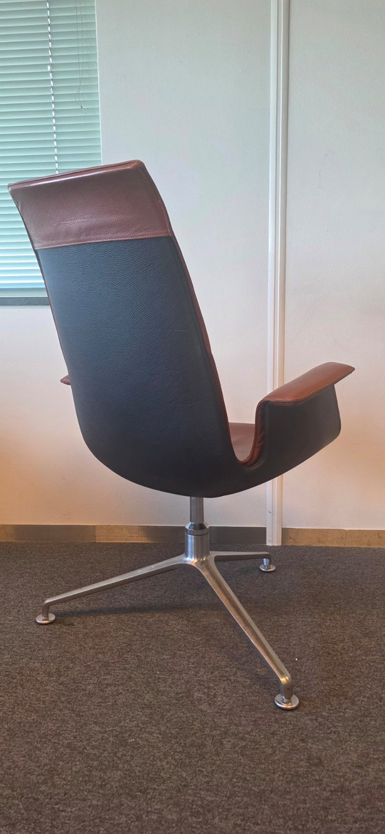 8 x Walter Knoll FK Sedie – Sedie girevoli, Pelle (photo 4 of 5)