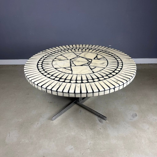 Table basse en marbre au design vintage par Heinz Lilienthal