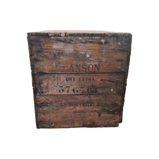 Image 1 of Alte Lanson-Champagnerflaschenkiste, frühe 1900er Jahre