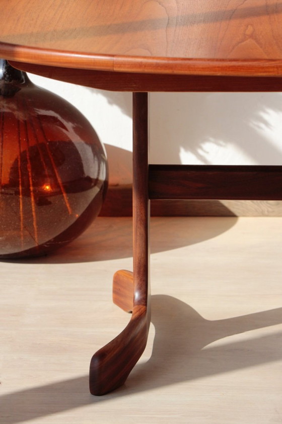 Image 1 of Oval teak dining table - 6 to 8 people - Fresco model - G Plan