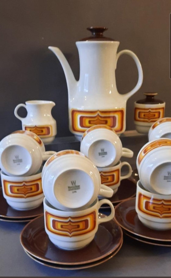 Image 1 of Design HANS THÉO BAUMANN Service 12 people.