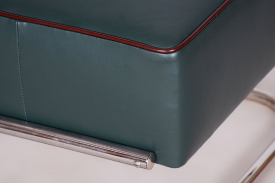 Restored Bauhaus Stool, by Robert Slezák, Chrome, Leather, Czech, 1930s (photo 17 of 20)