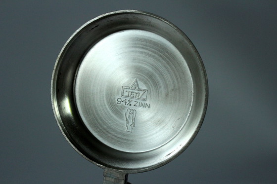 Image 1 of Original Gerz Chope à bière Faïence Avec couvercle en étain Aigle dans un motif de montagne, vintage