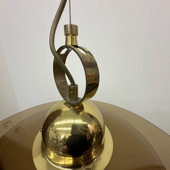 Image 1 of Sölken Leuchten Glass Hanging Lamp, 1970s